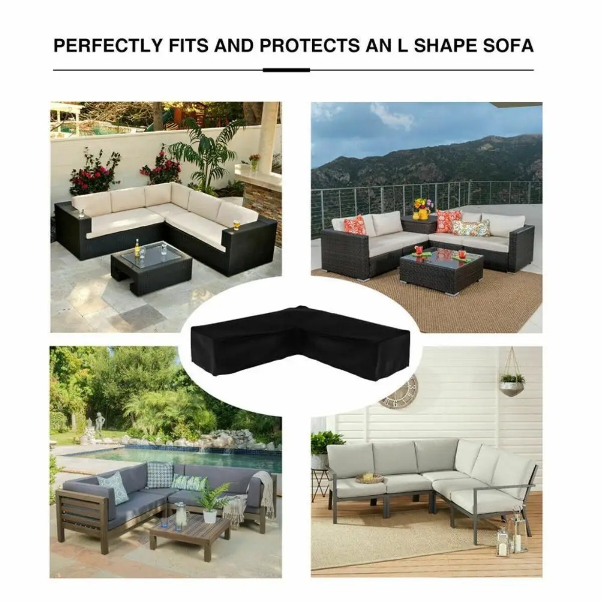L-shaped Outdoor Sofa Cover, W - Outdoor Furniture Plans recension och pris
