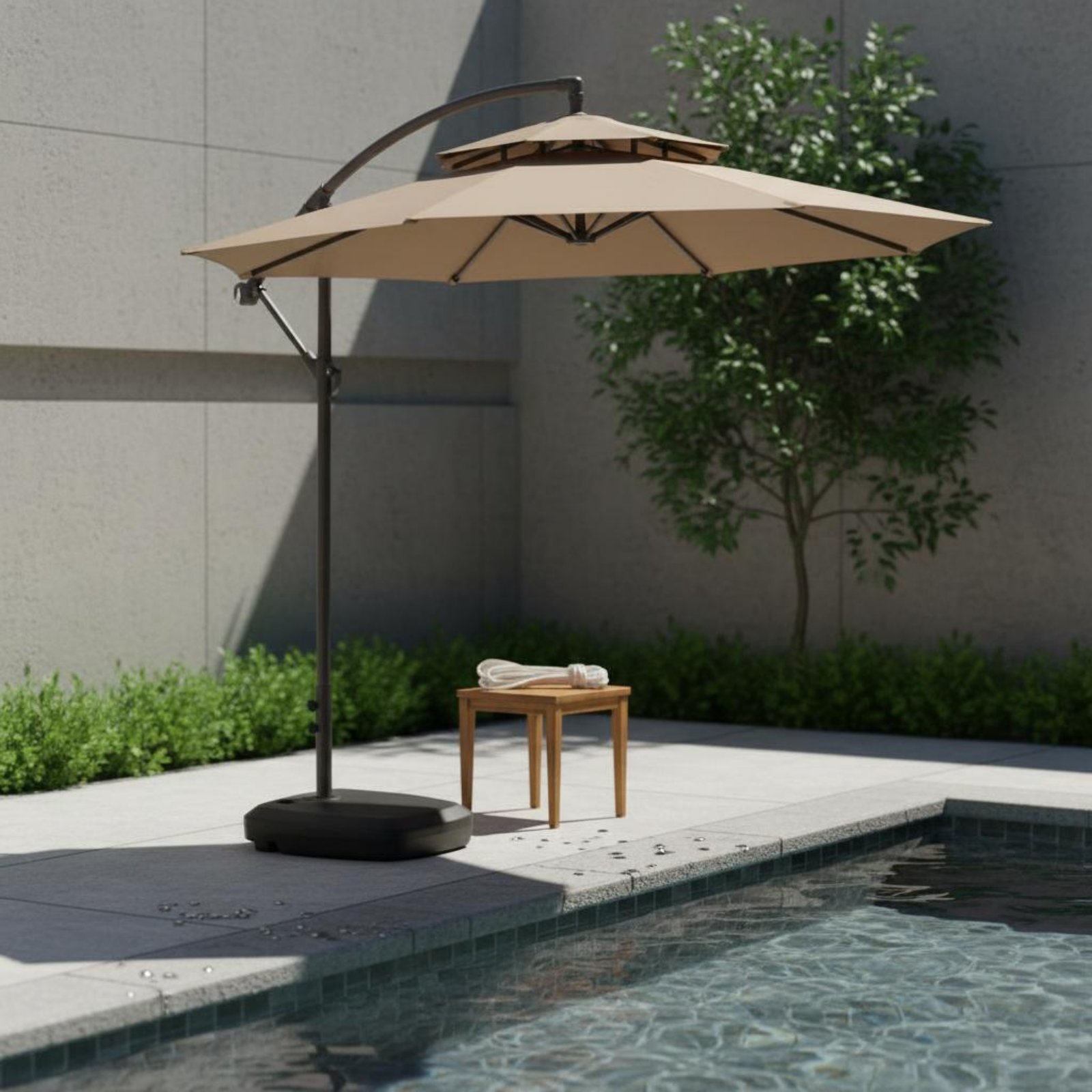 Roman Umbrella Pull Rope Wear- - Outdoor Furniture Set recension och pris