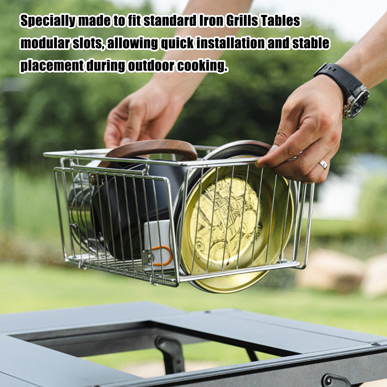 Camping Table Basket Metal Fol - Folding Picnic Table recension och pris