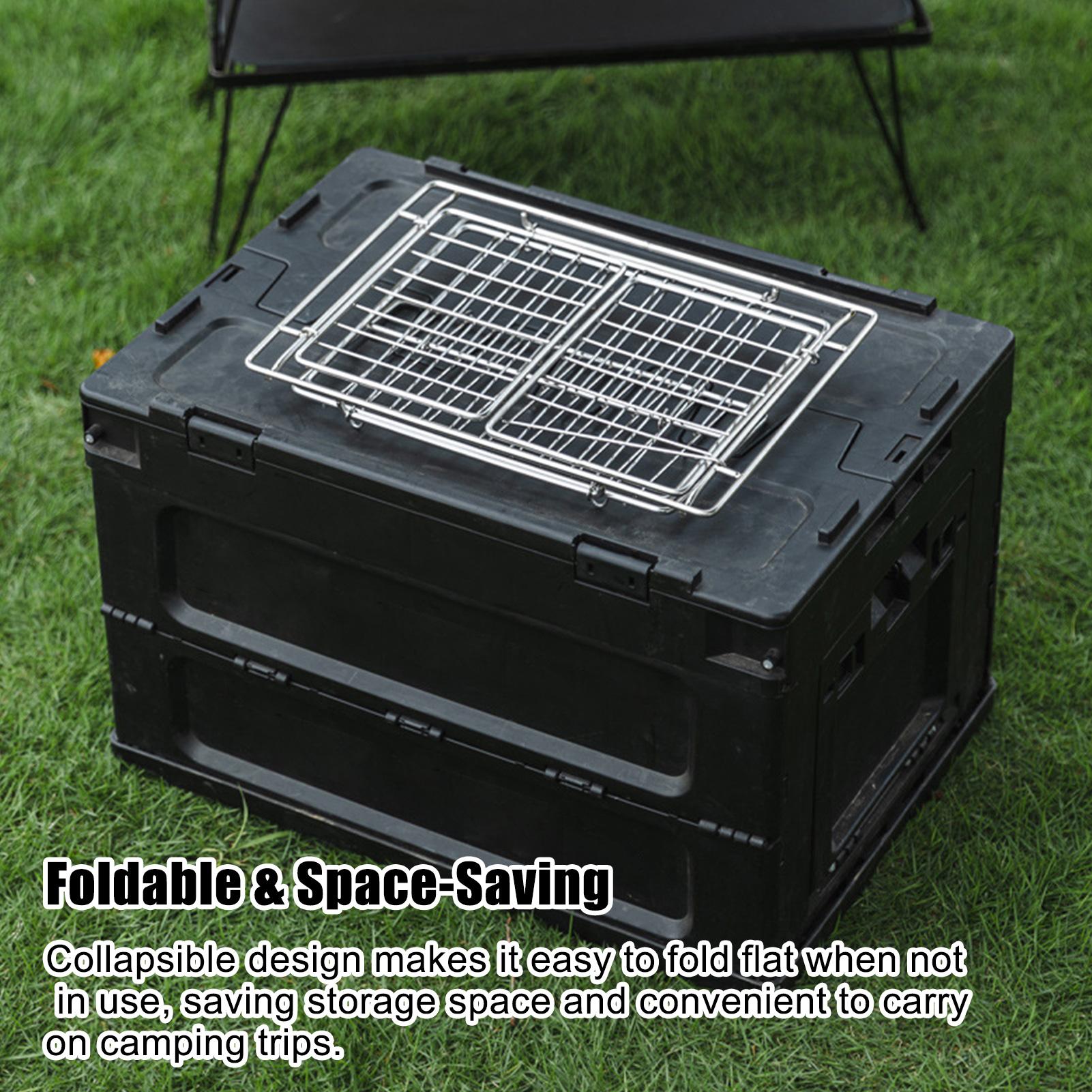 Camping Table Basket Metal Fol - Folding Picnic Table recension och pris